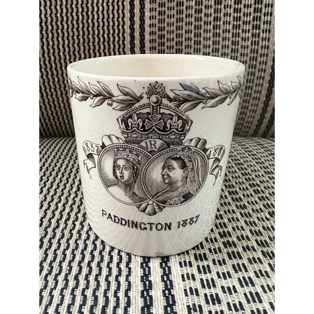 Vintage Paddington Queen‎ Victoria Gold Jubilee 1887 Tumbler Beaker Cup